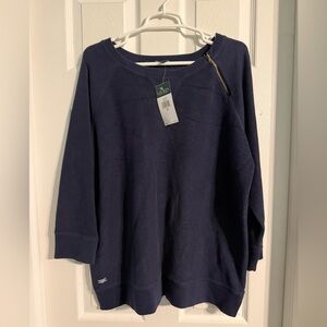 Lauren Ralph Lauren Navy Top